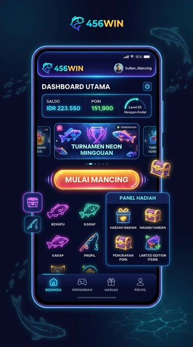 Tampilan antarmuka pengguna 456win yang sederhana.